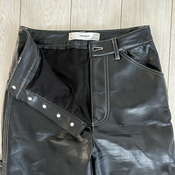 Simonette Leather Pants - Picture 3 of 4